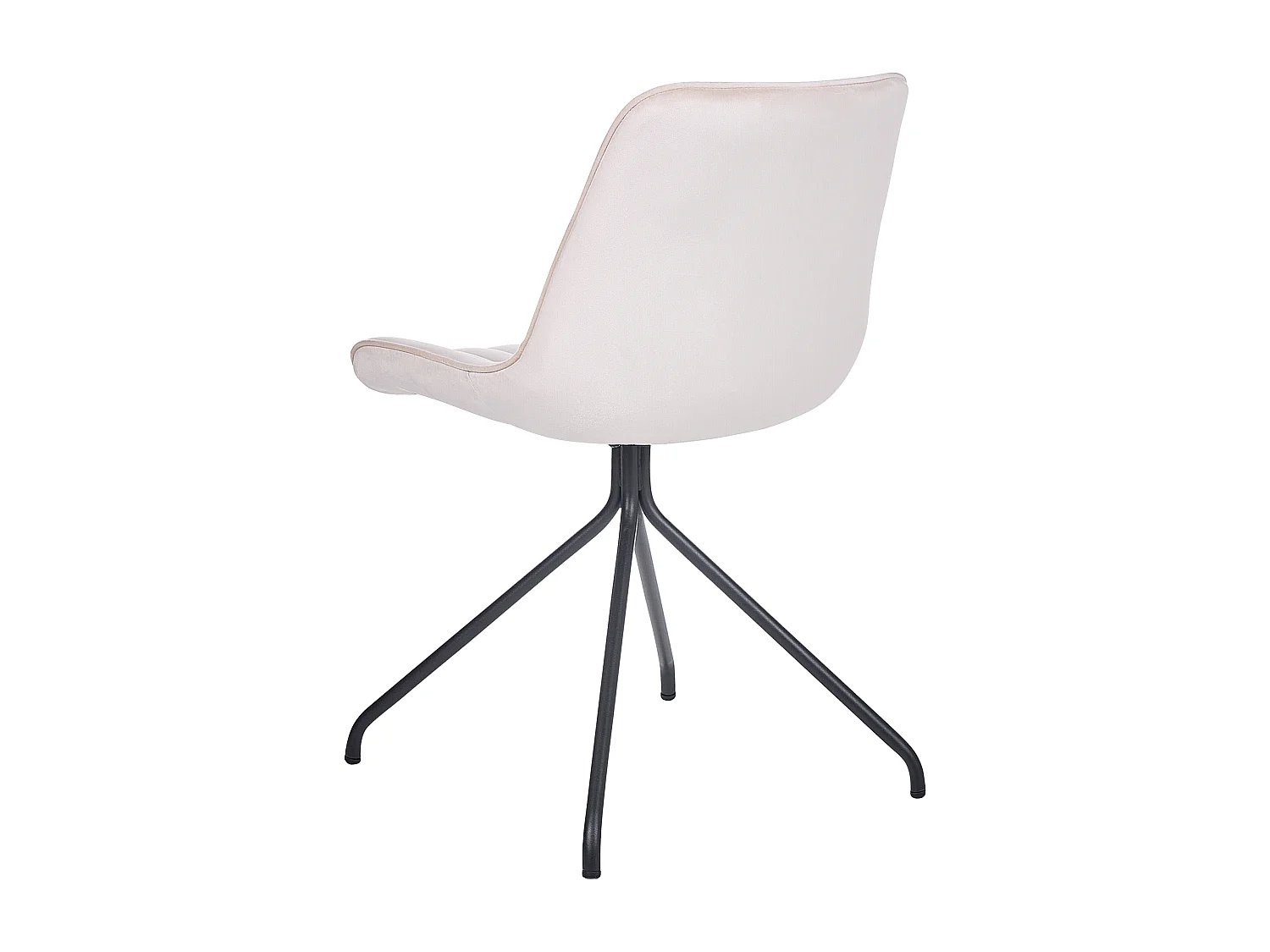 Set van 2 eetkamerstoelen NAVASOTA Fluweel Beige