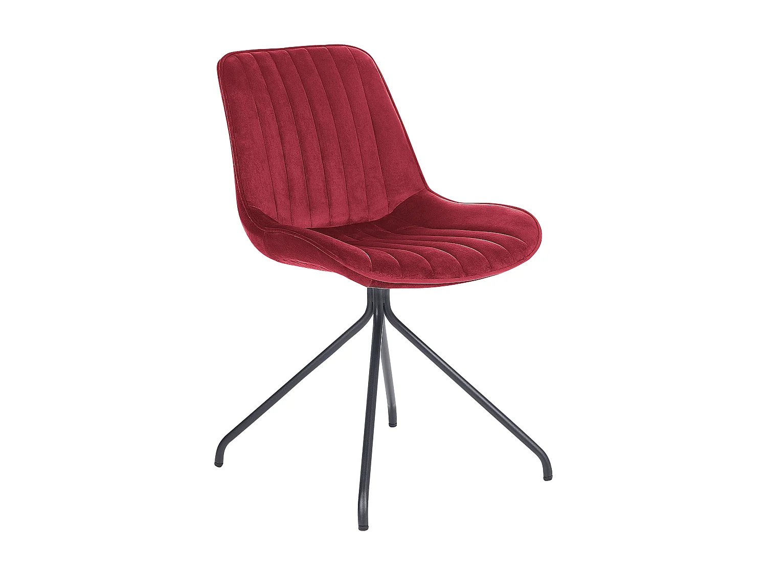 Set di 2 sedie da pranzo NAVASOTA Velluto Rosso scuro