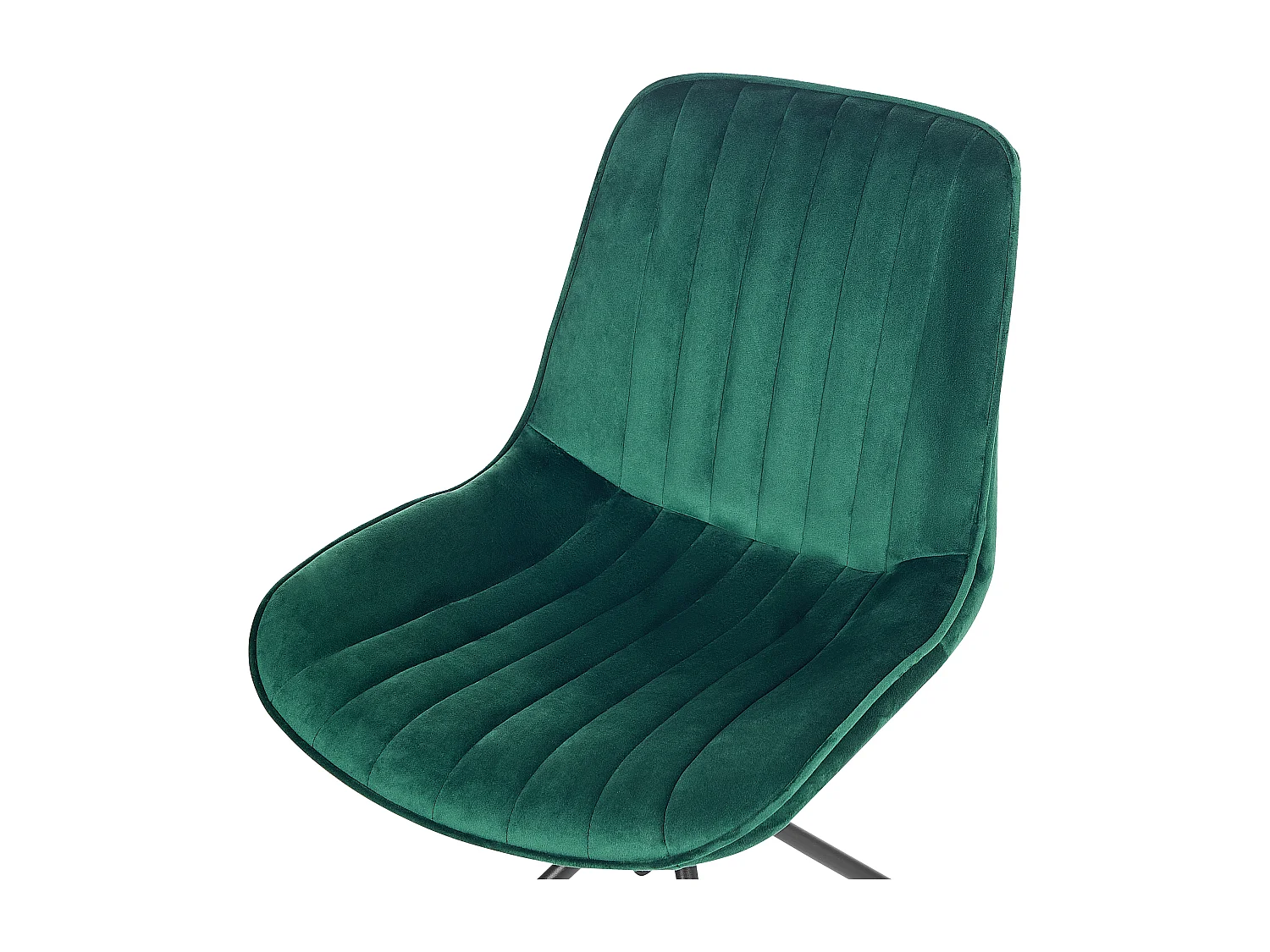 Lot de 2 chaises de salle à manger NAVASOTA Velours Vert émeraude