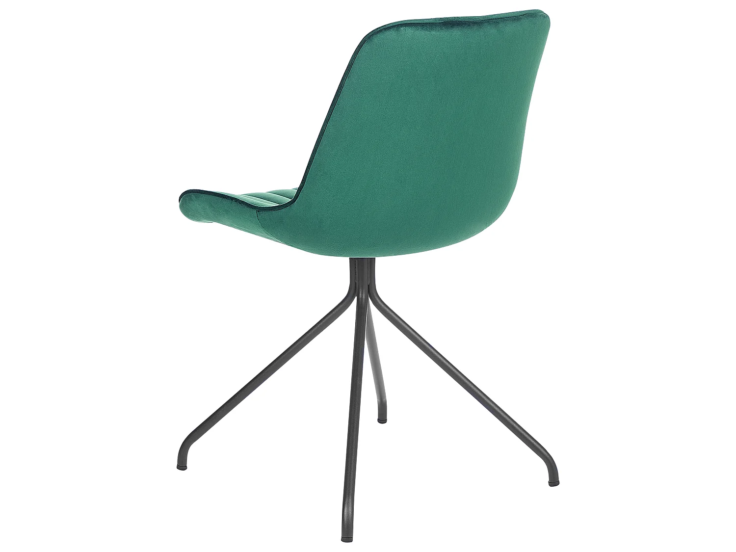 Set of 2 Dining Chairs NAVASOTA Velvet Emerald Green