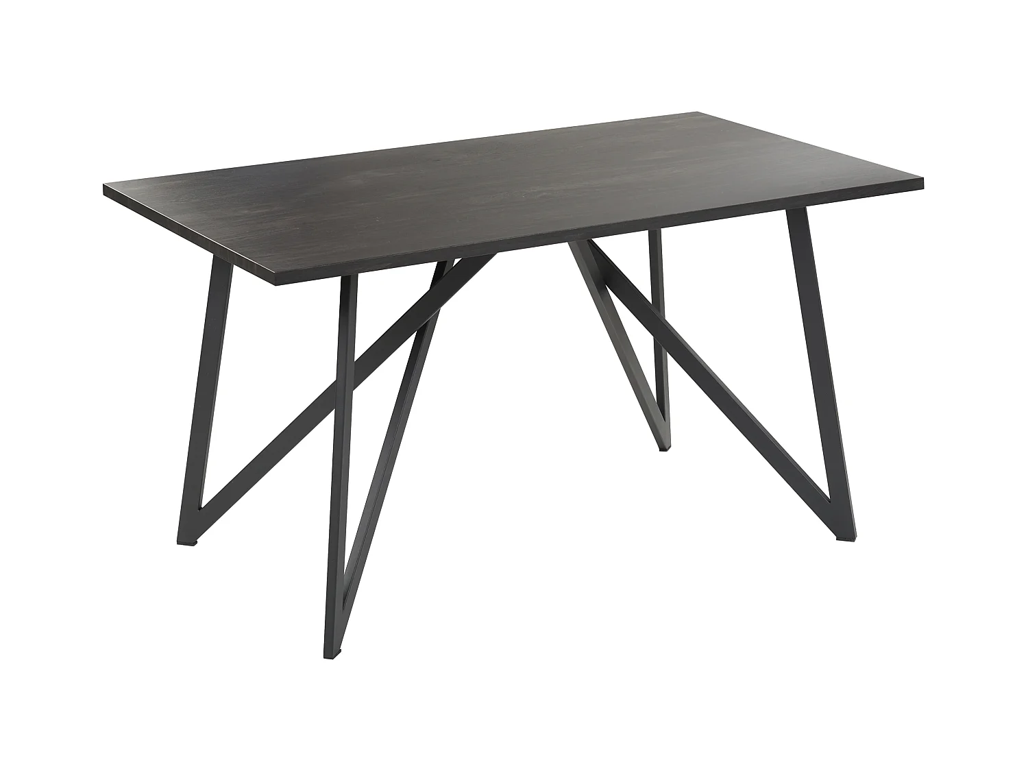 Table de repas ANNIKA Noir 140 cm 80 cm