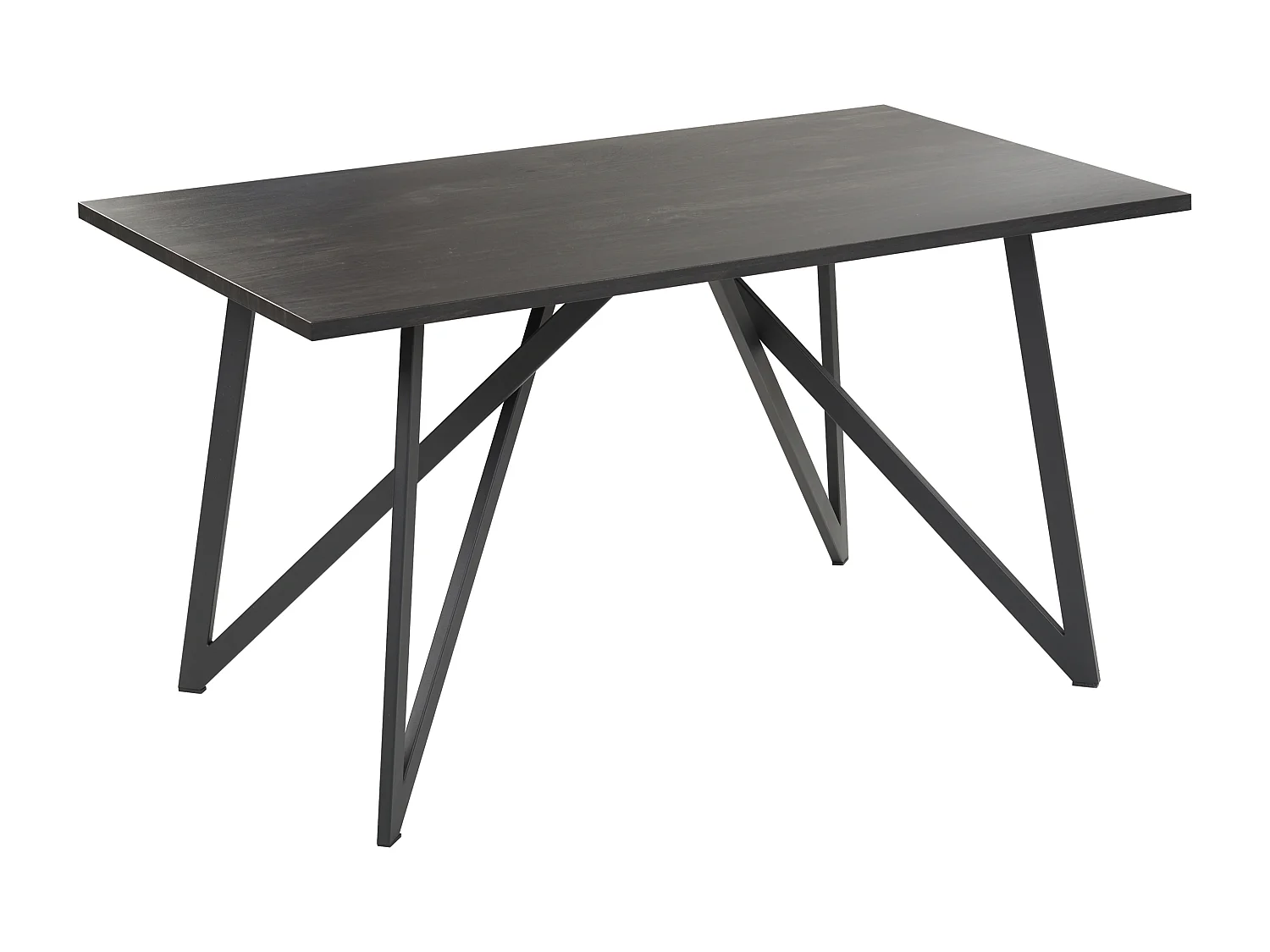 Table de repas ANNIKA Noir 140 cm 80 cm