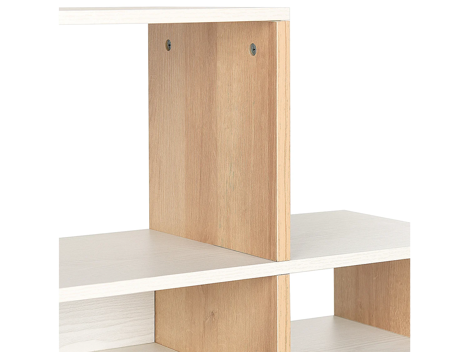 Bibliothèque 5 étagères AMARILO 120 cm Marron/blanc