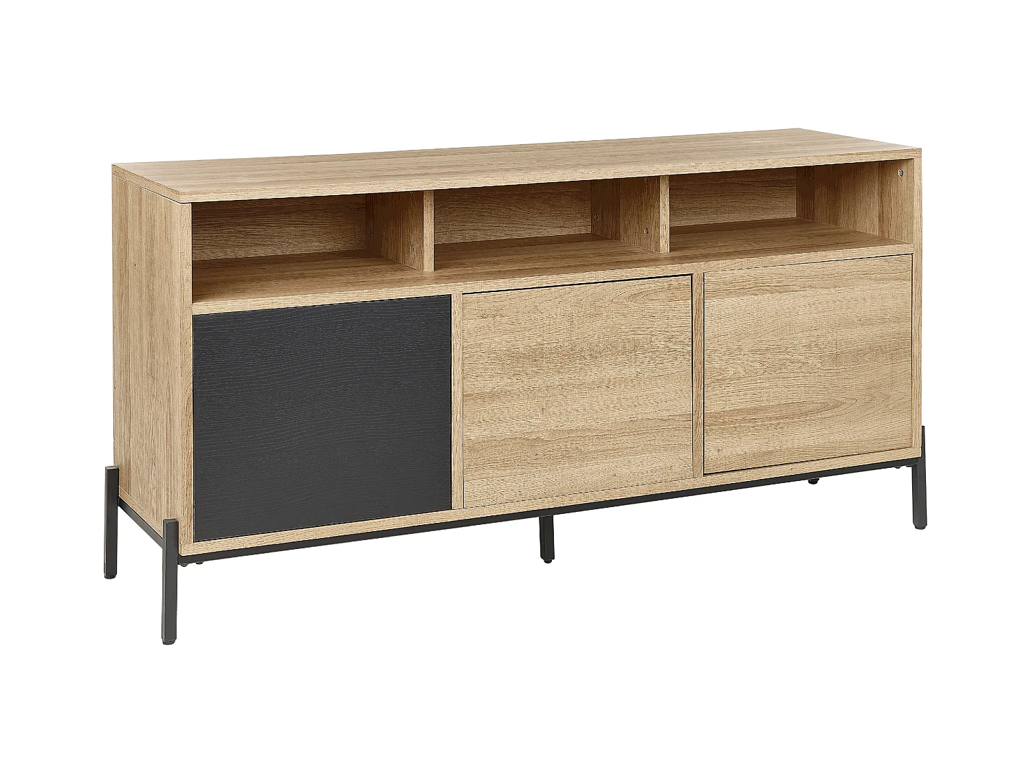 Armoire MOINES Marron/noir