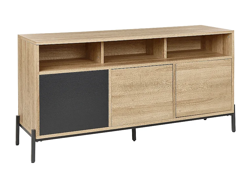 Kast MOINES Bruin/zwart