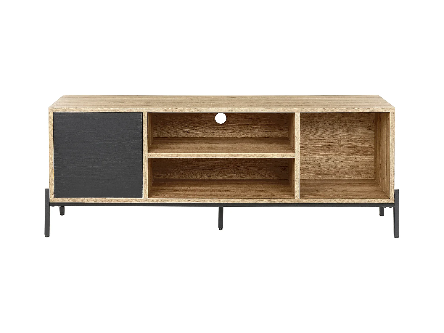 Meuble TV MOINES Marron/noir