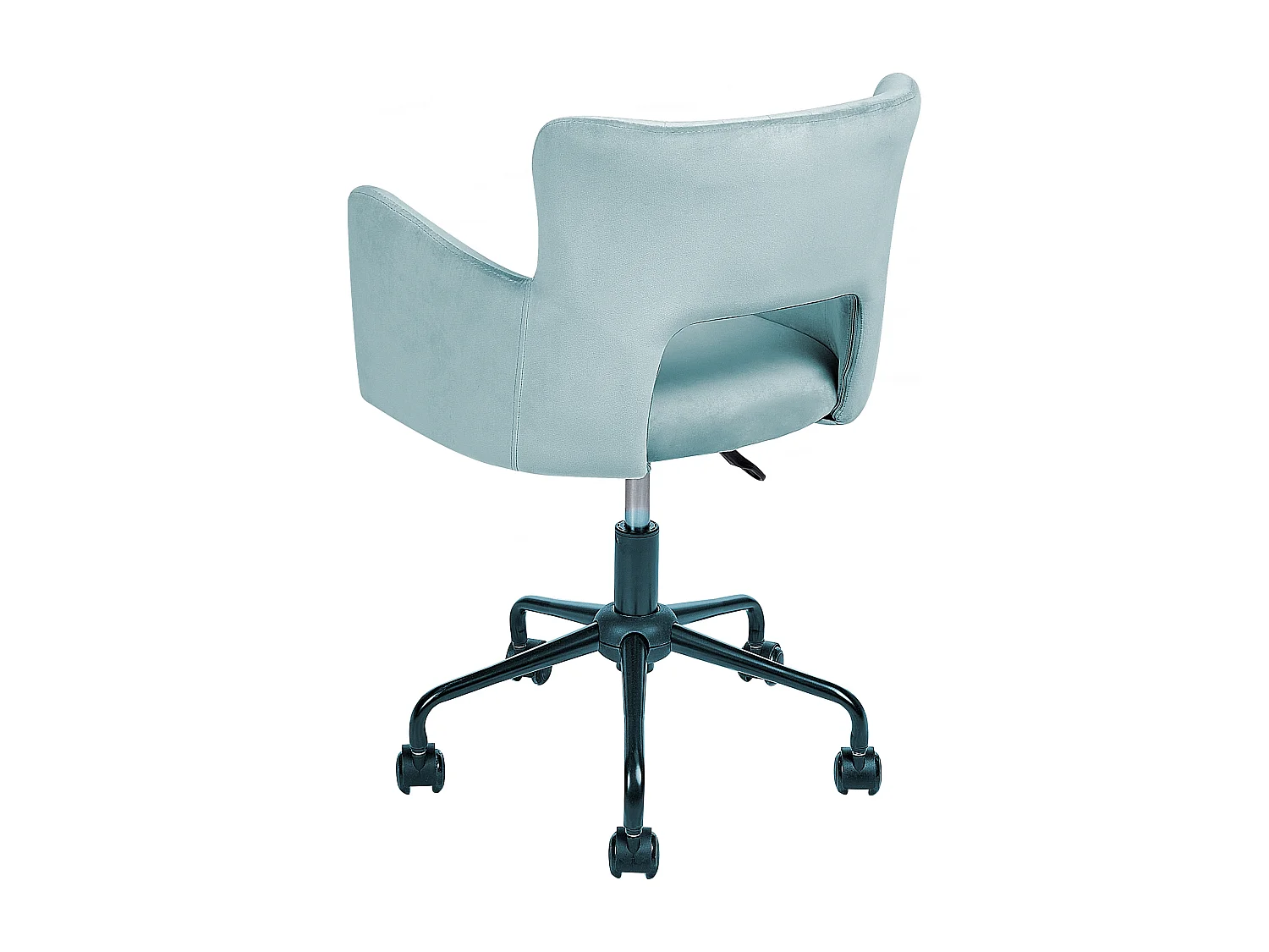 Sedia da scrivania SANILAC Velluto Verde menta