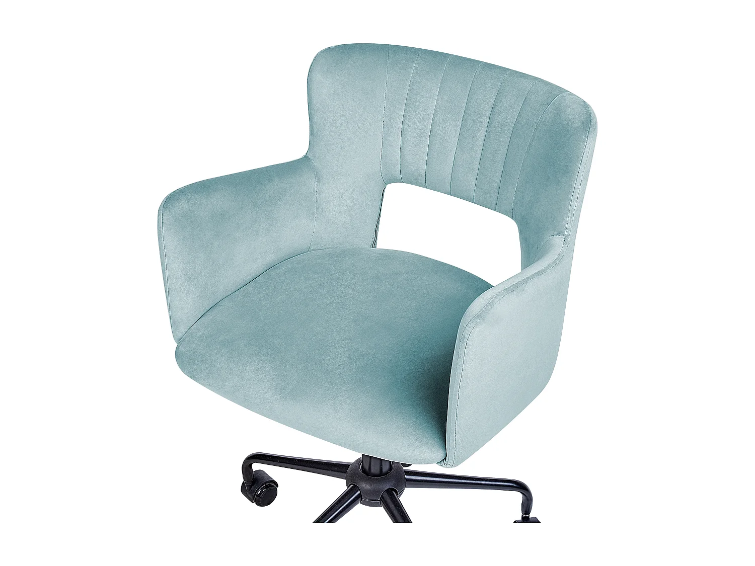 Sedia da scrivania SANILAC Velluto Verde menta