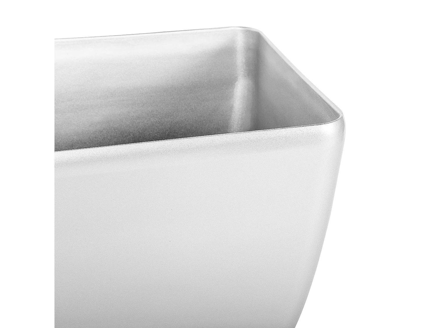 Lot de 2 pots de fleurs ASTRAS Pierre 50 cm Argenté