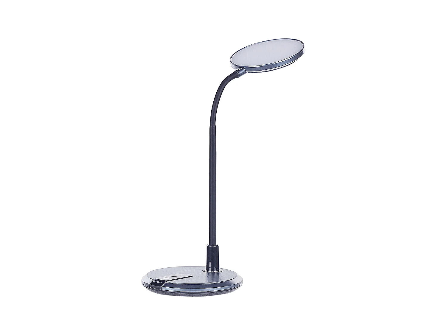 Lámpara LED de escritorio COLUMBA ajustable Metal Negro
