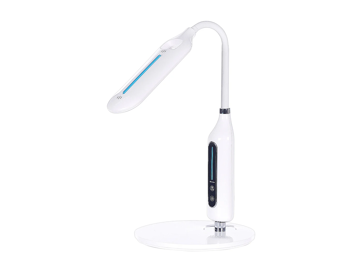 Lampada da scrivania a LED CYGNUS con dimmer Metallo Bianco