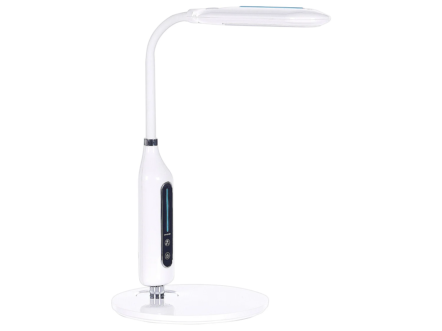 LED Schreibtischlampe CYGNUS mit Dimmer Metall Weiss
