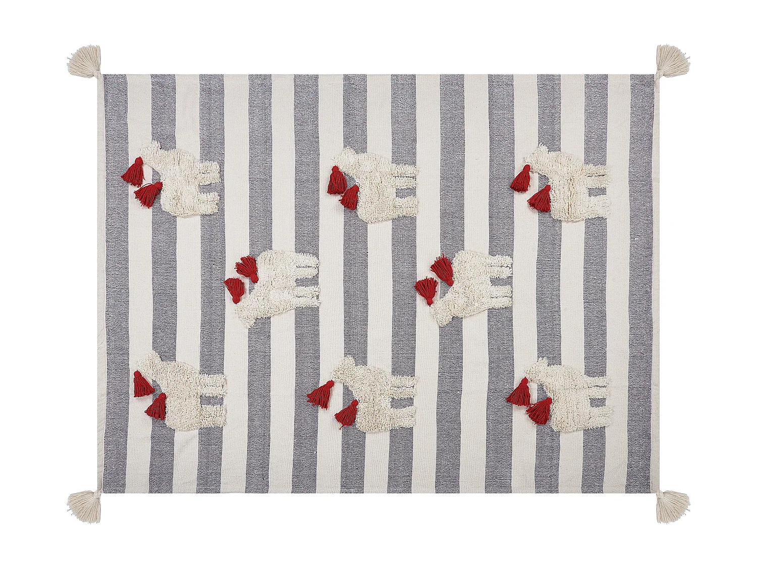 Couverture NAMTAR Coton 125 x 150 cm Blanc