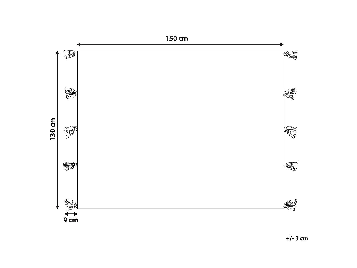 Kuscheldecke CUBUK 130 x 150 cm Bunt