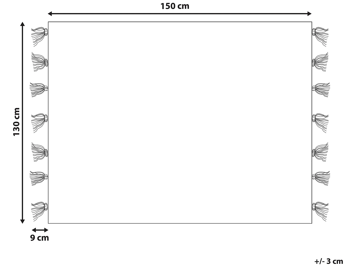 Plaid SENBUK 130 x 150 cm Multicolor