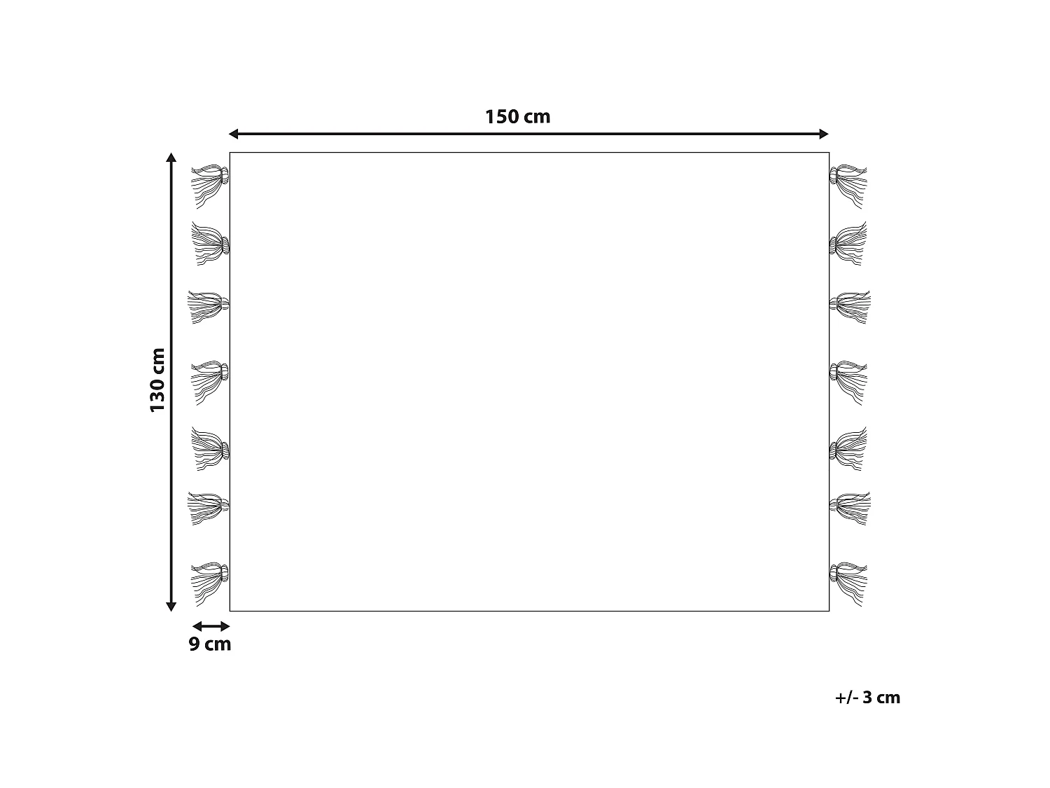 Couverture SENBUK 130 x 150 cm Multicolore