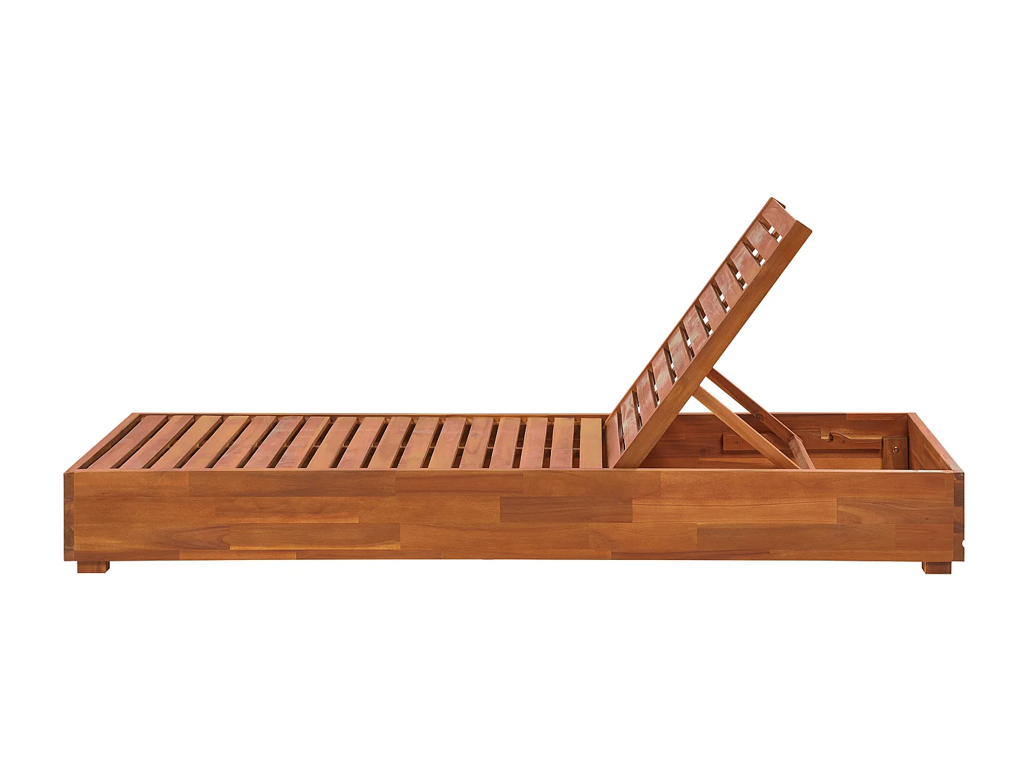 Espreguiçadeira com almofada FANANO Madeira de acácia Castanho