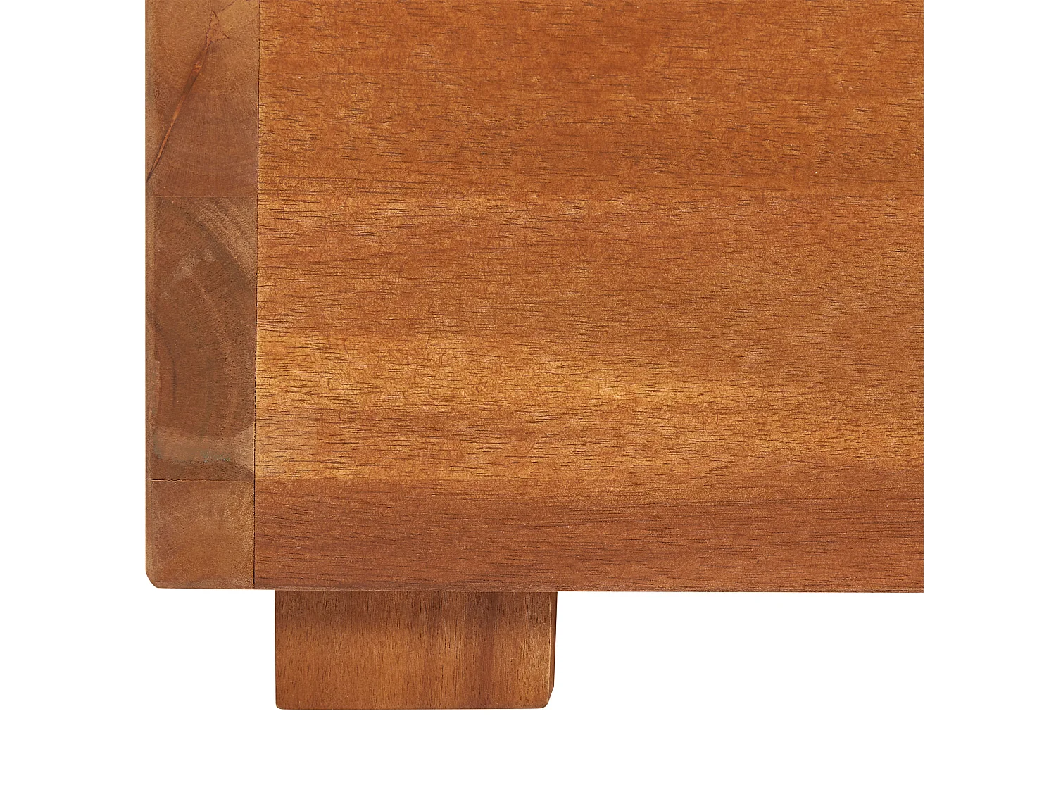 Leżak ogrodowy z poduszką FANANO Rozkładany Drewno akacjowe Brązowy