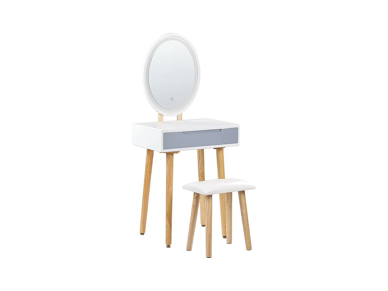 Kaptafel wit/grijs VESOUL