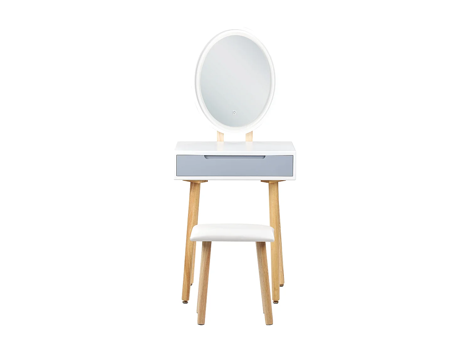 Kaptafel wit/grijs VESOUL