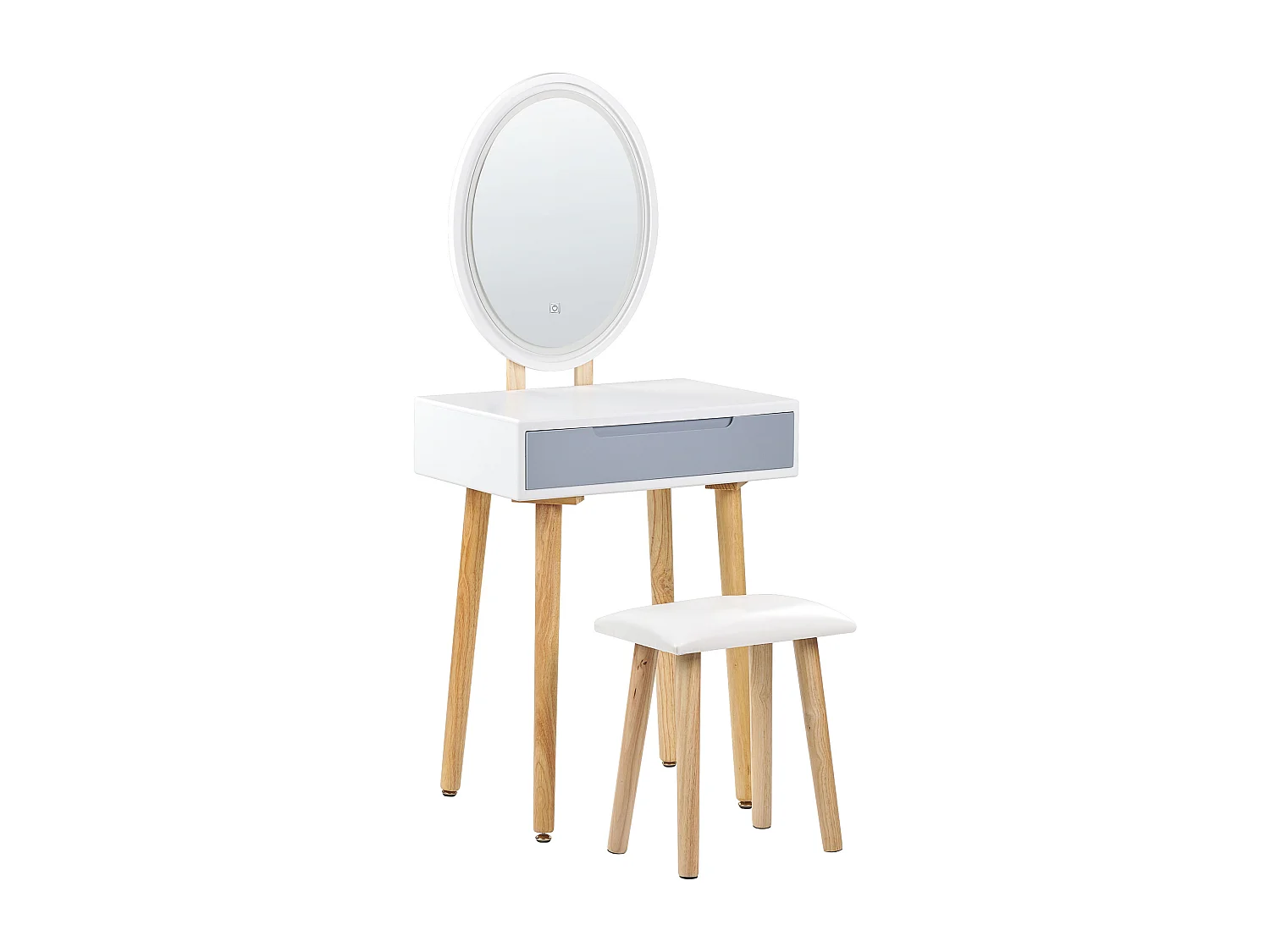 Kaptafel wit/grijs VESOUL
