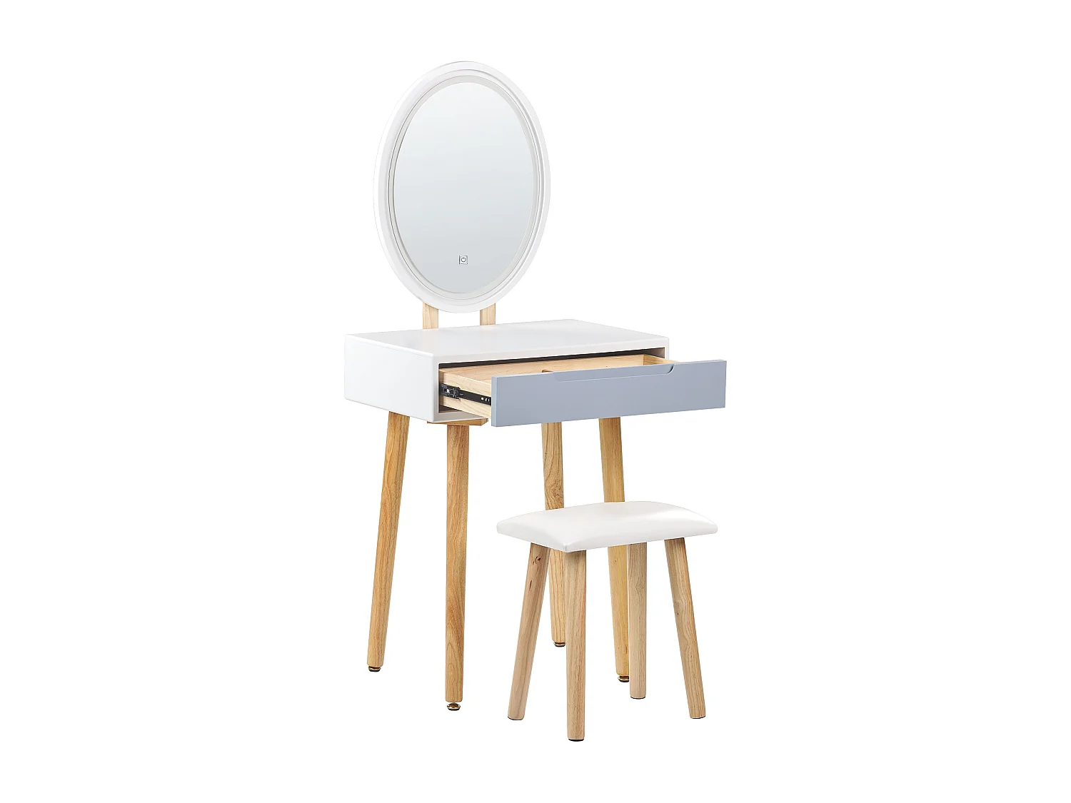 Kaptafel wit/grijs VESOUL