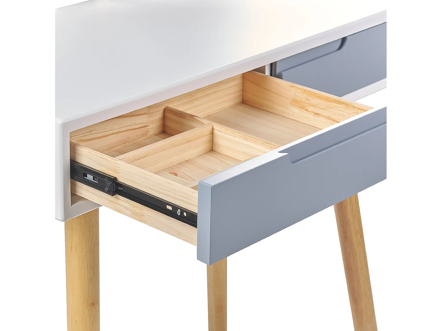 Toeletta con specchio e sgabello DIEPPE LED Bianco