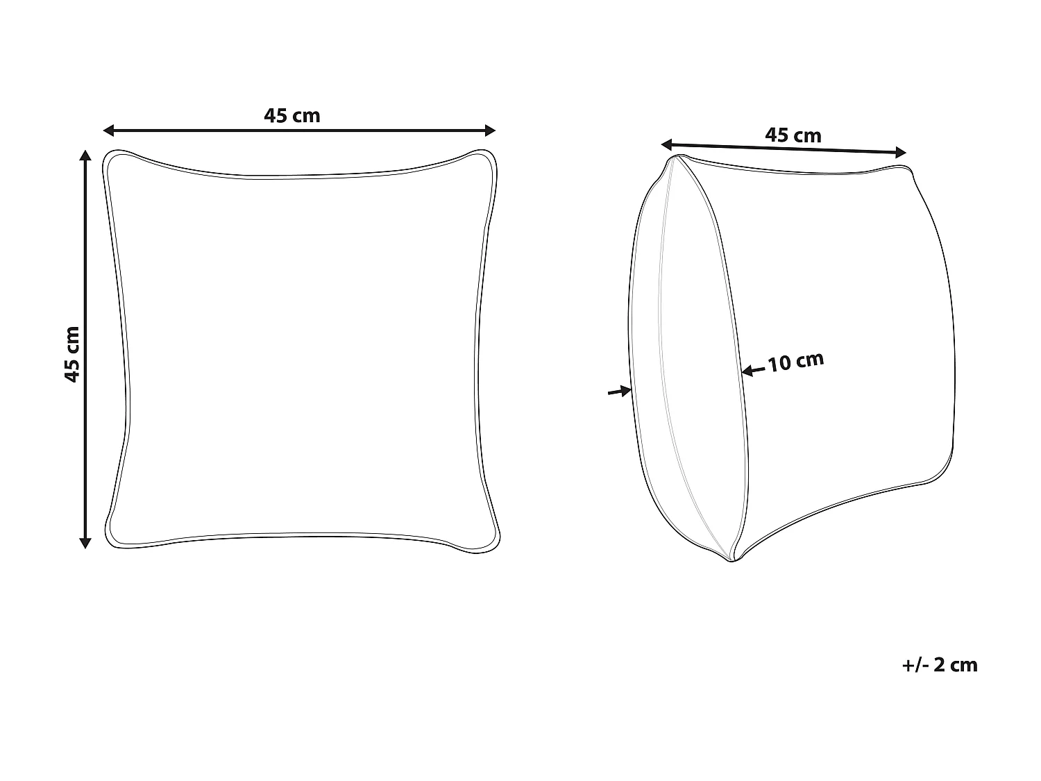 Set van 2 decoratieve kussens ANEMONES Fluweel 45 x 45 cm Pastelroze Bloempatroon
