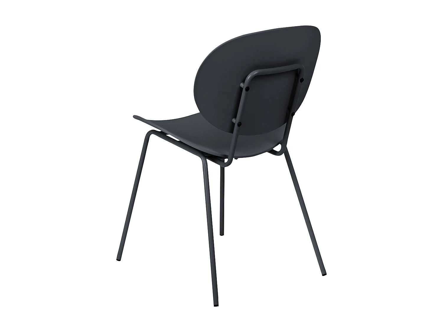 Set van 2 eetkamerstoelen SHONTO Zwart