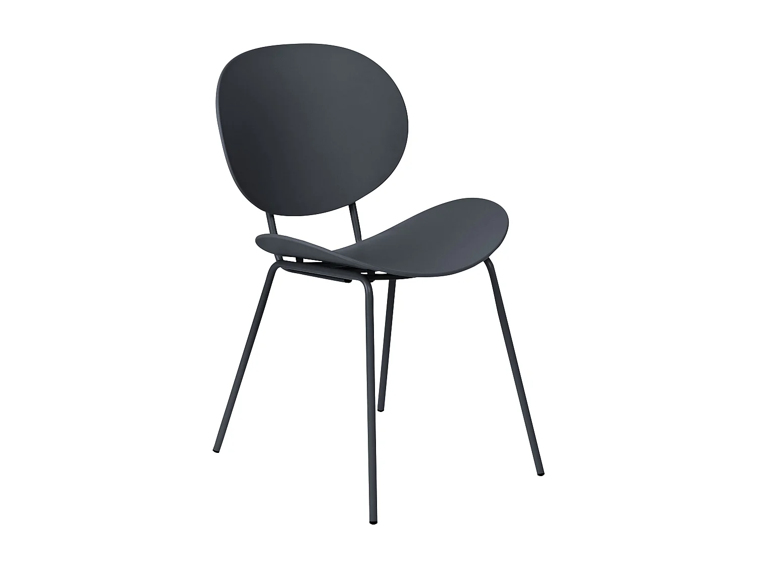 Set van 2 eetkamerstoelen SHONTO Zwart