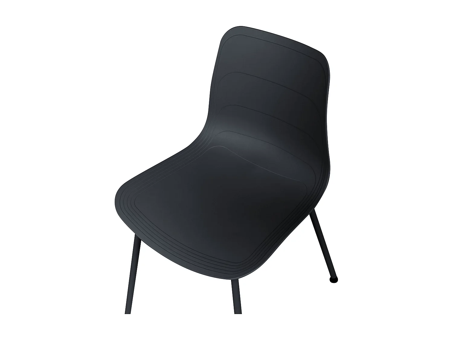 Lot de 2 chaises de salle à manger LOOMIS Noir