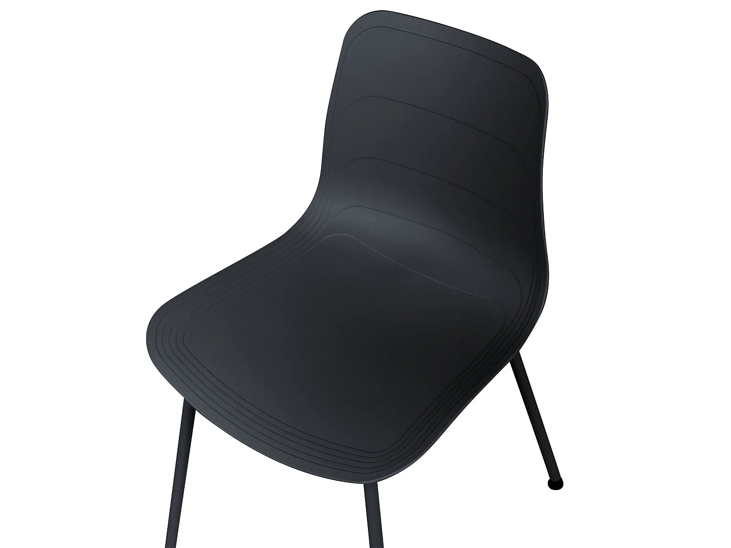 Lot de 2 chaises de salle à manger LOOMIS Noir