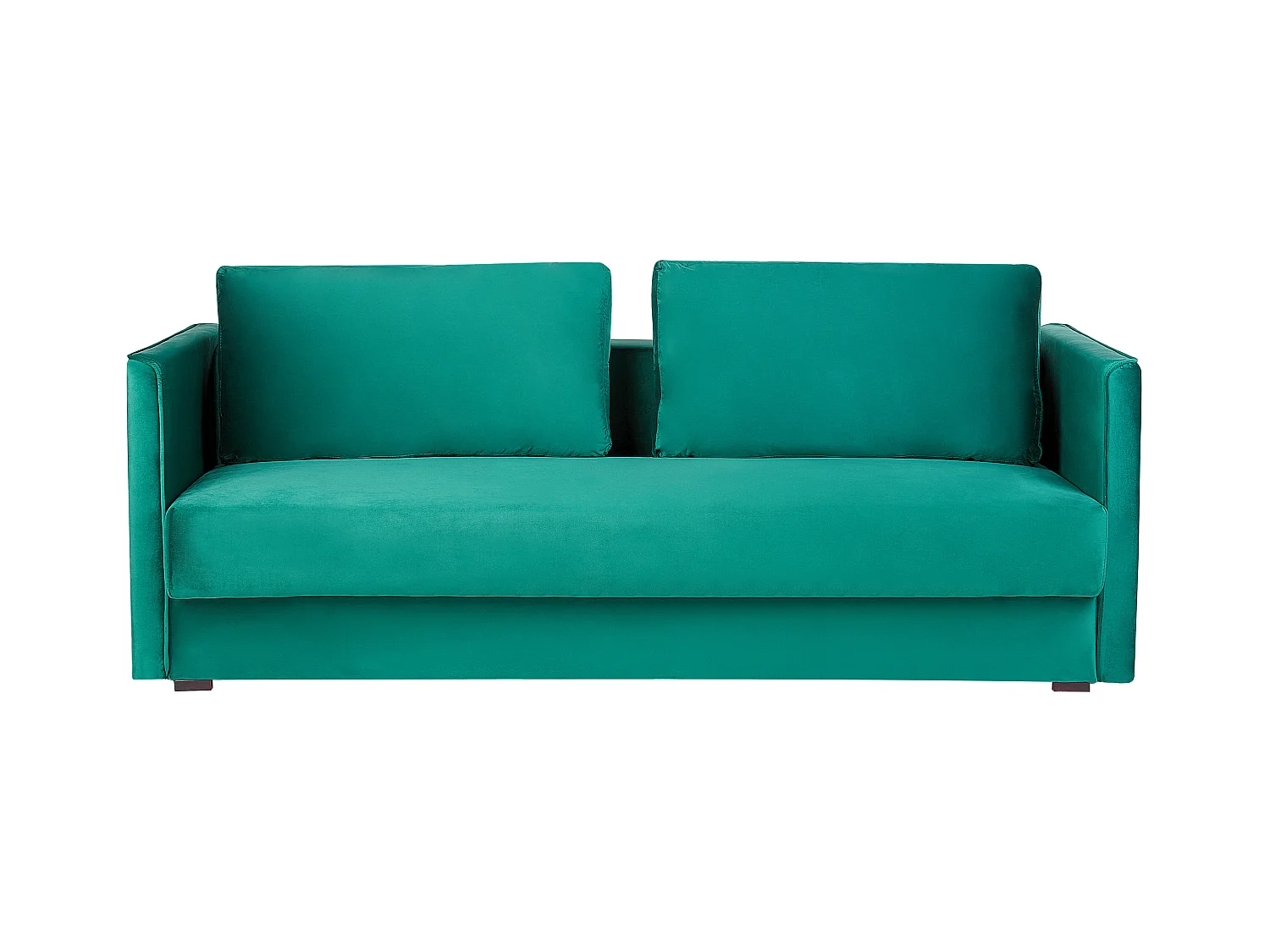 Canapé-lit 3 places EKSJO Velours Vert émeraude avec rangement