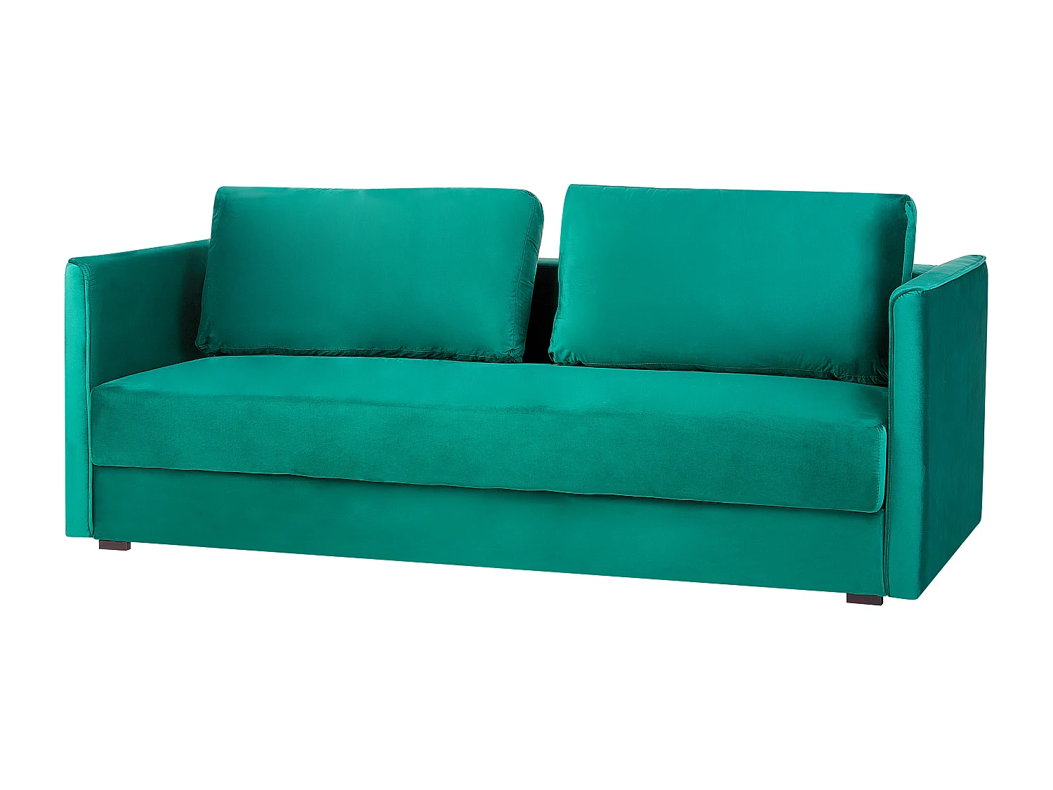 Canapé-lit 3 places EKSJO Velours Vert émeraude avec rangement