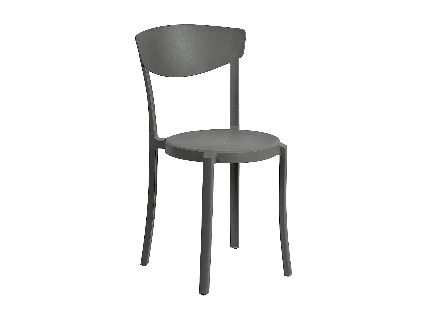 Lot de 4 chaises de jardin VIESTE Gris foncé