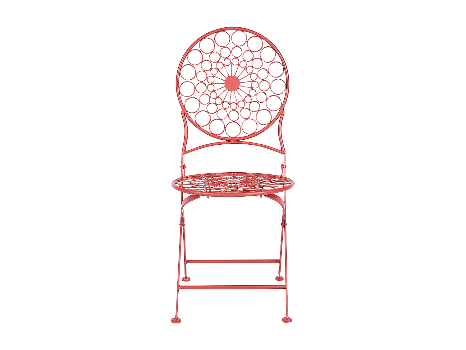 Set di 2 sedie da giardino SCARIO Metallo Rosso