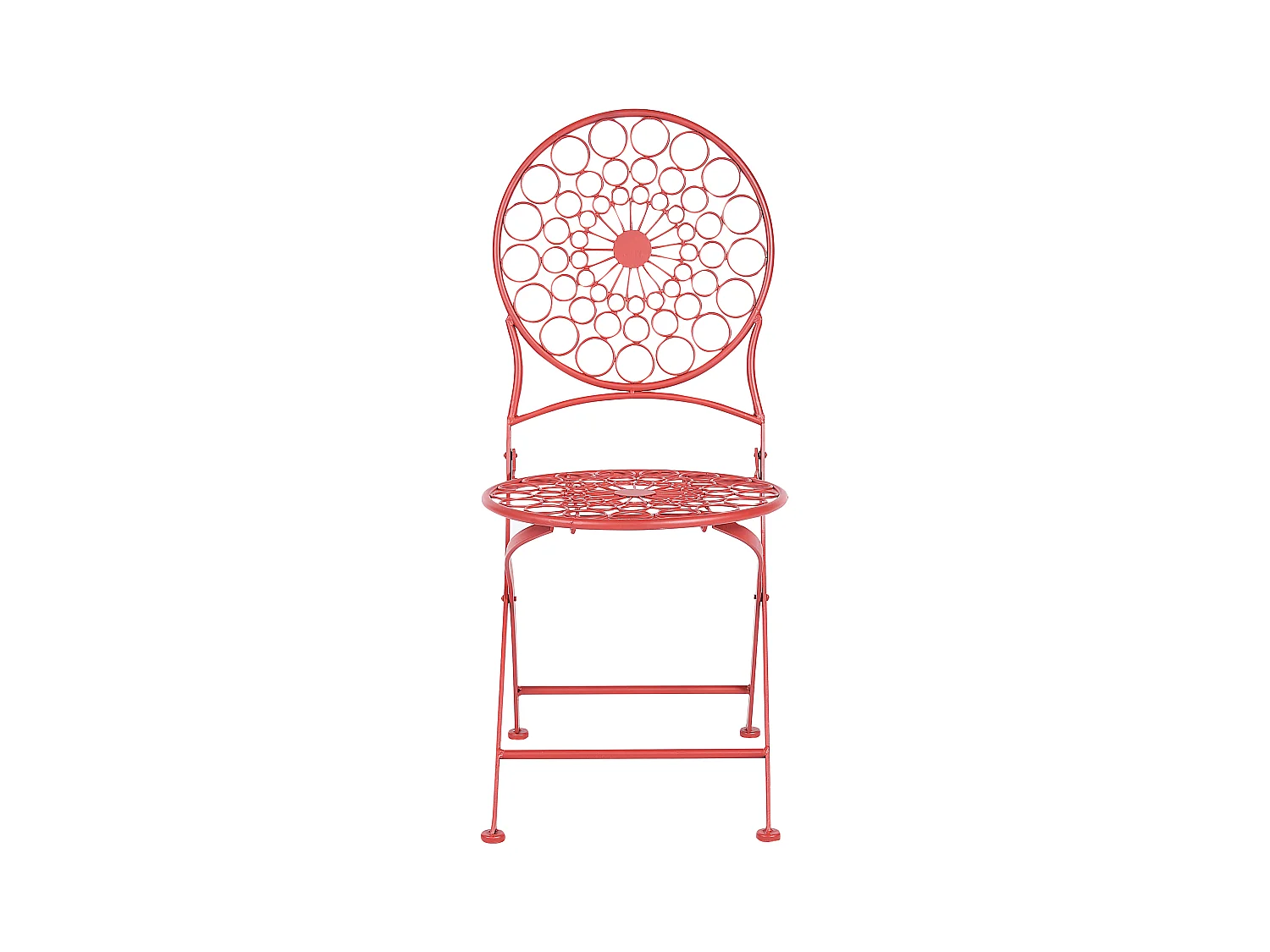 Set van 2 tuinstoelen SCARIO Metaal Rood