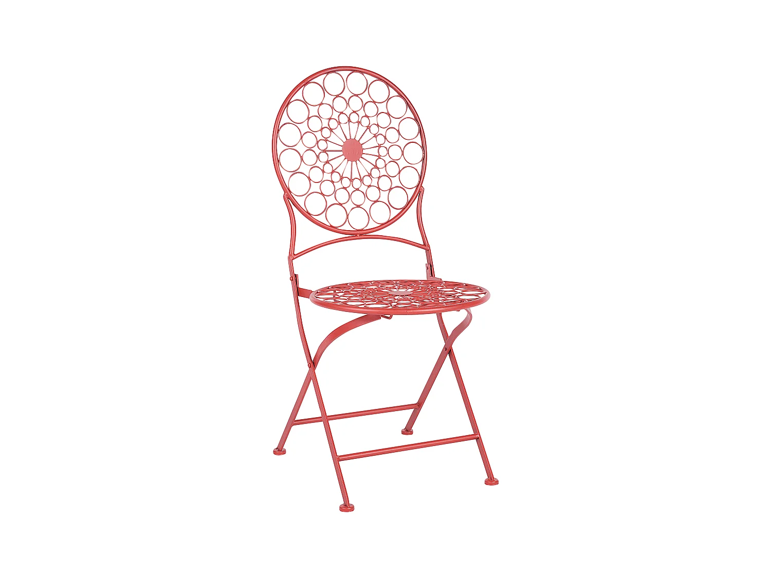 Set van 2 tuinstoelen SCARIO Metaal Rood