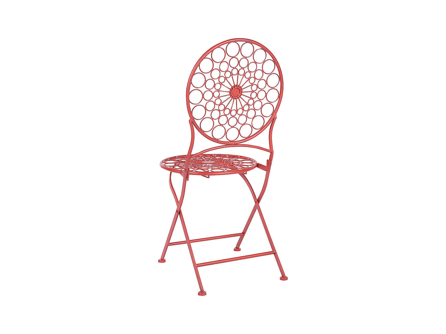 Set van 2 tuinstoelen SCARIO Metaal Rood