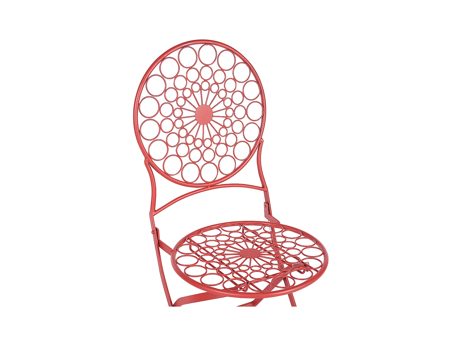 Set van 2 tuinstoelen SCARIO Metaal Rood