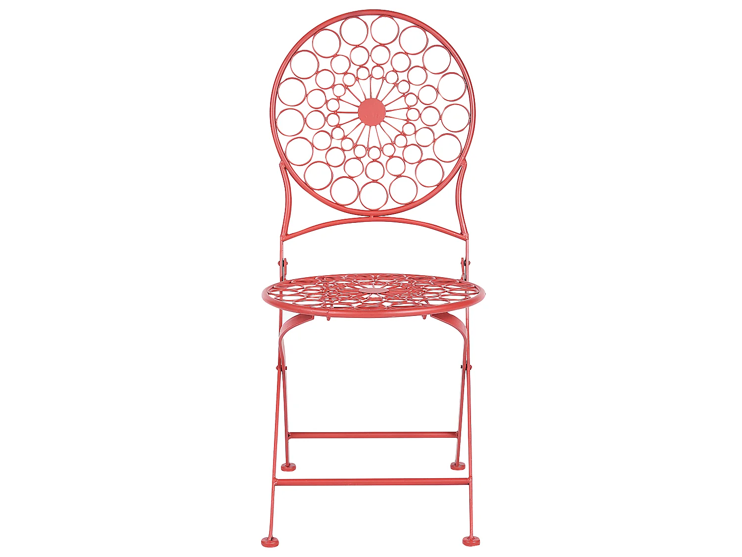 Set van 2 tuinstoelen SCARIO Metaal Rood