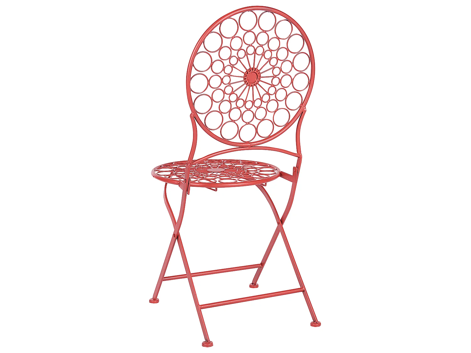 Set van 2 tuinstoelen SCARIO Metaal Rood