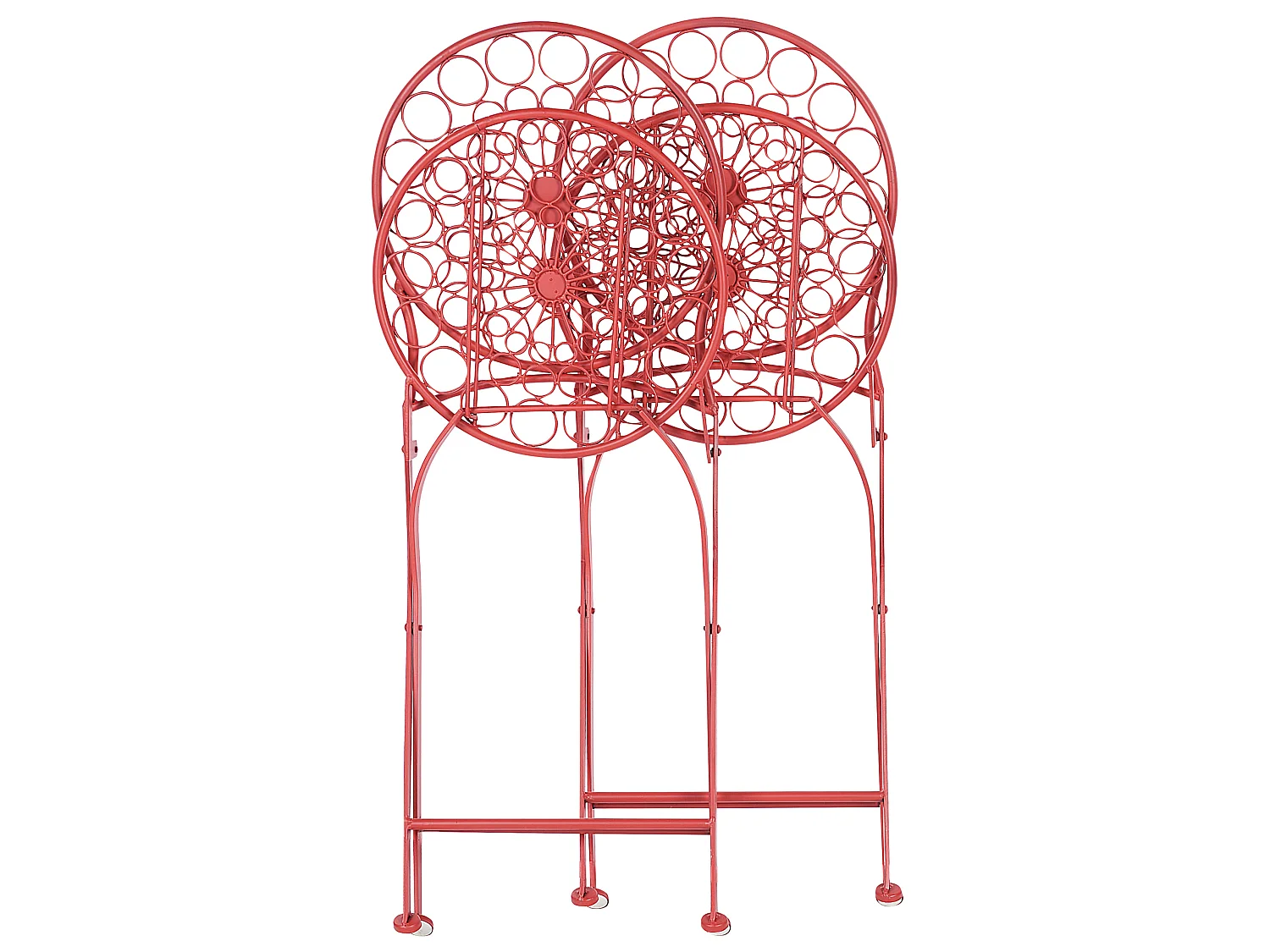 Set van 2 tuinstoelen SCARIO Metaal Rood