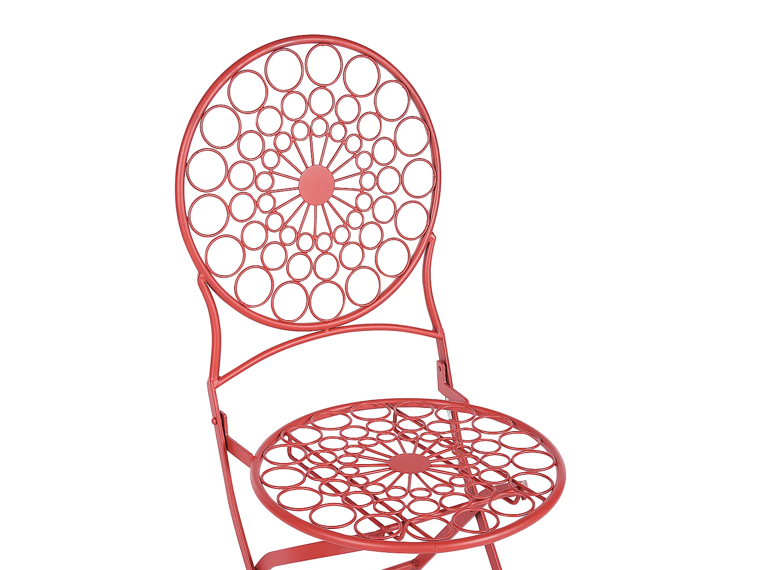 Set van 2 tuinstoelen SCARIO Metaal Rood