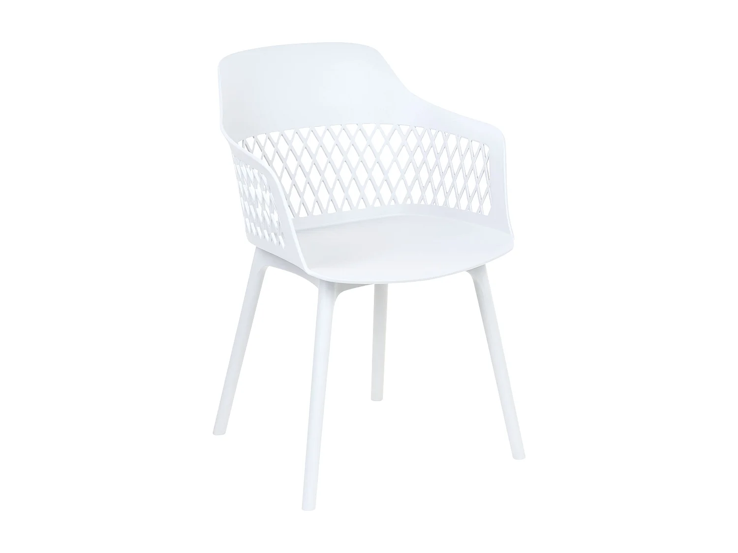 Lot de 2 chaises de salle à manger ALMIRA Blanc