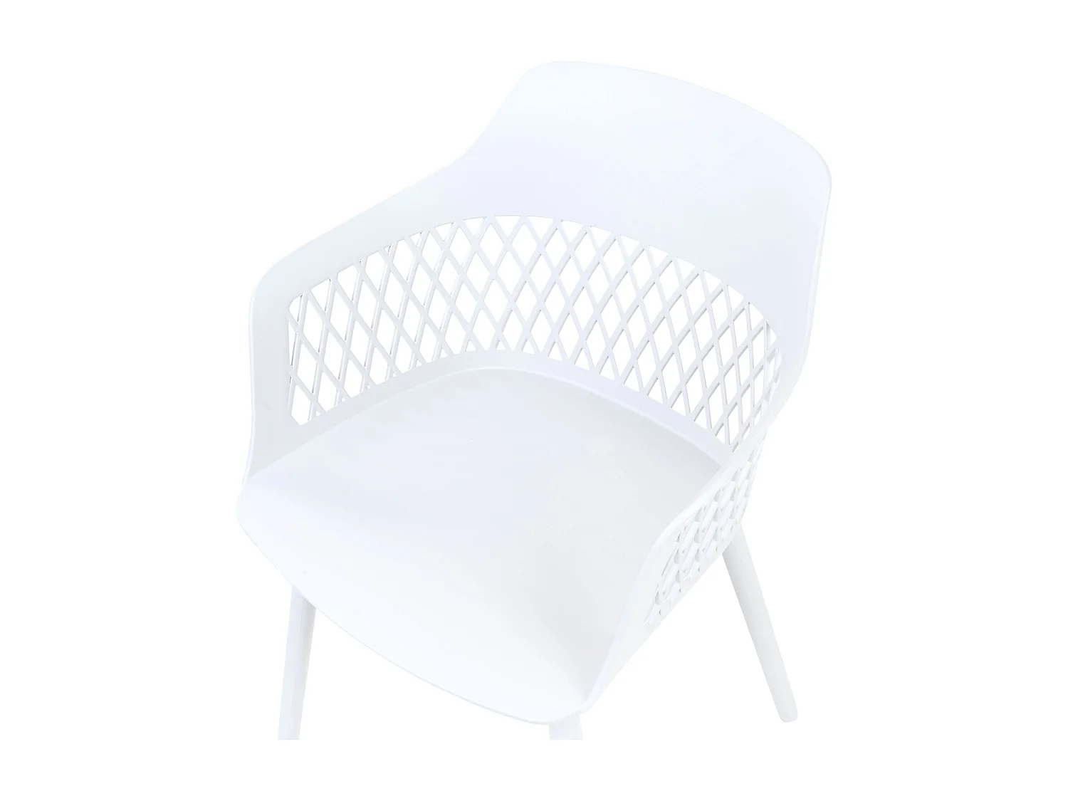 Set van 2 eetkamerstoelen ALMIRA Wit