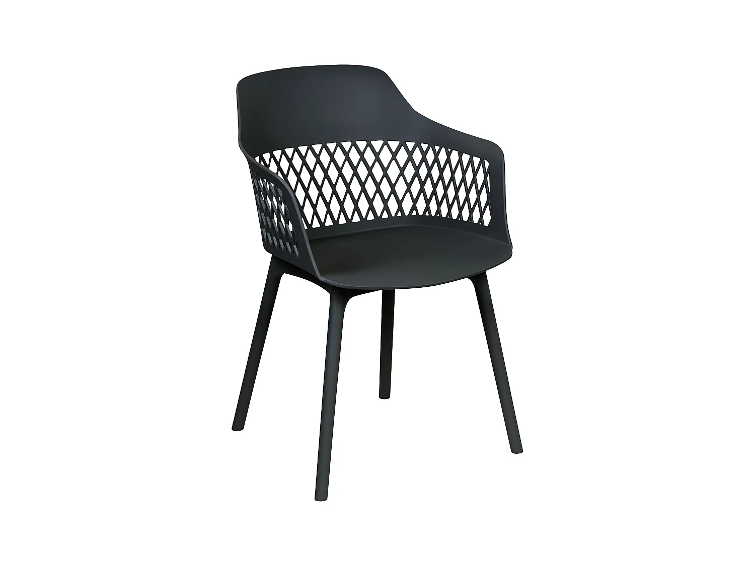 Lot de 2 chaises de salle à manger ALMIRA Noir