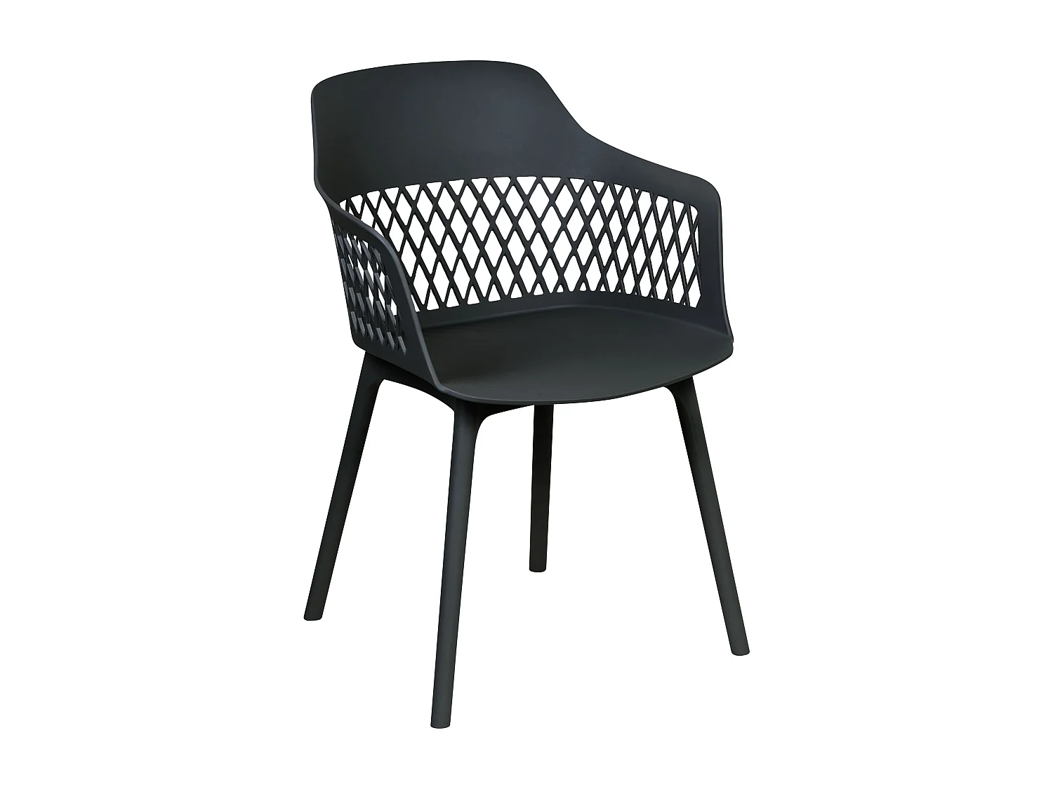 Lot de 2 chaises de salle à manger ALMIRA Noir
