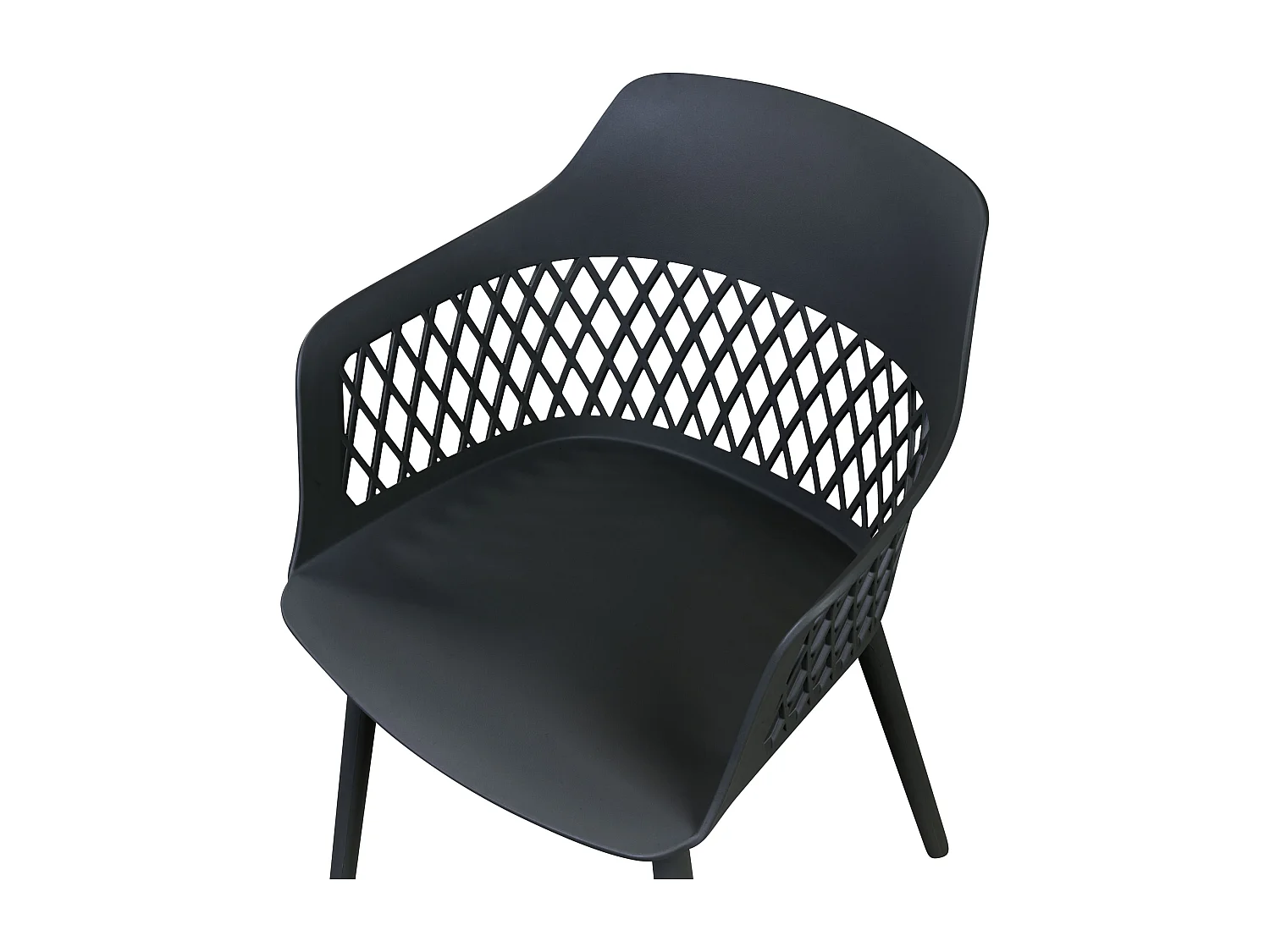 Lot de 2 chaises de salle à manger ALMIRA Noir