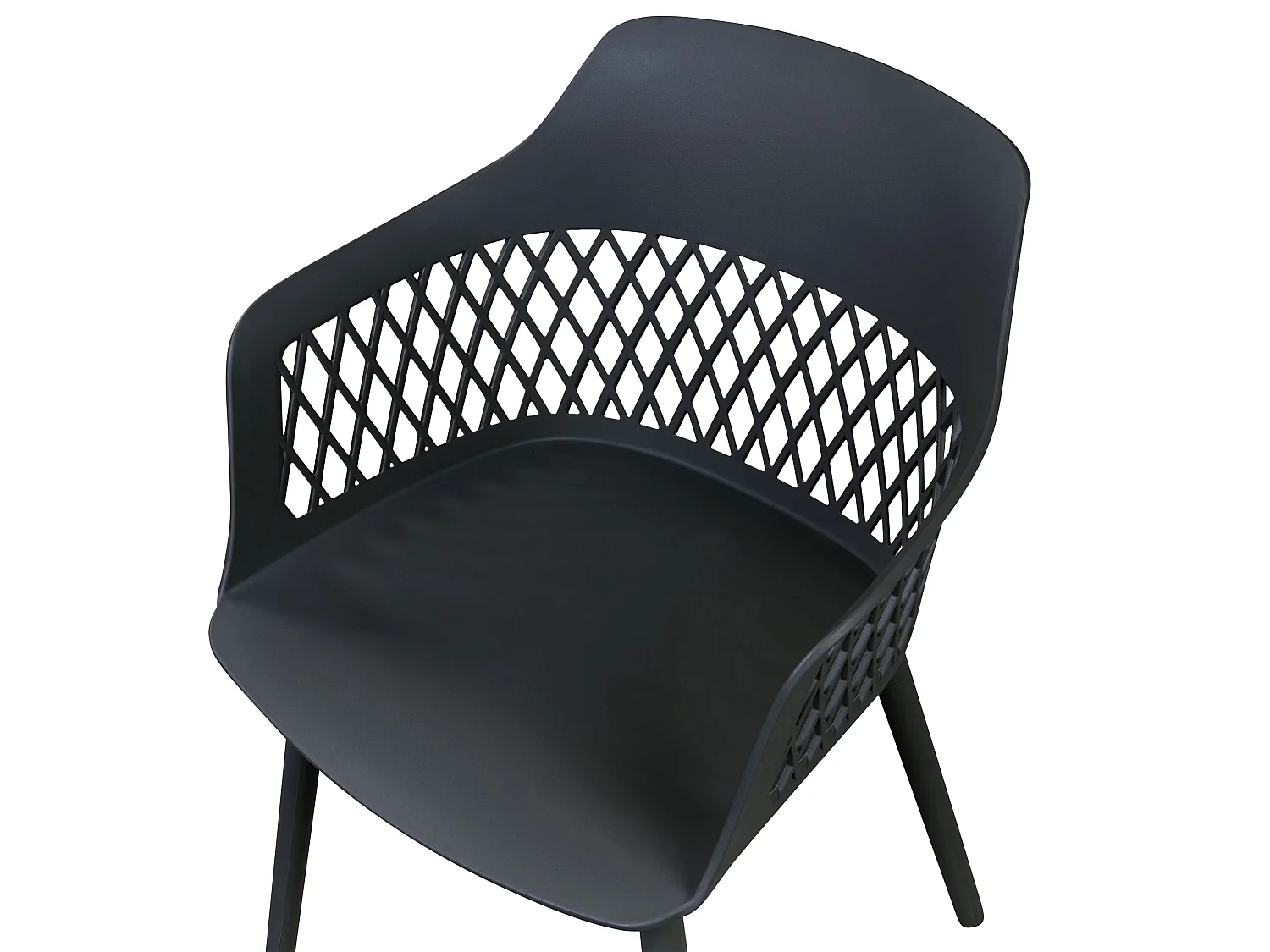 Lot de 2 chaises de salle à manger ALMIRA Noir